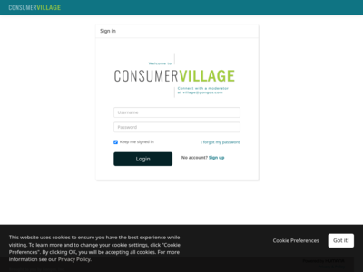 Consumer Village website screenshot