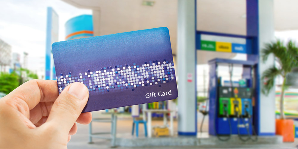 Gas station shop gift cards