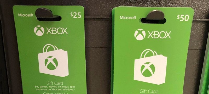 where are xbox gift cards sold
