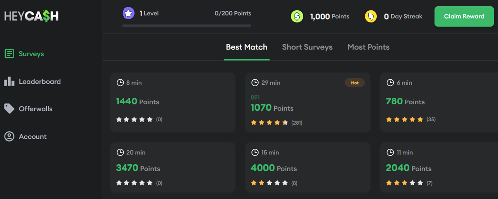 heycash surveys